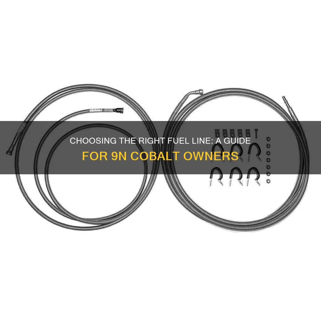 what size rubber fuel line do i use 9n cobalt