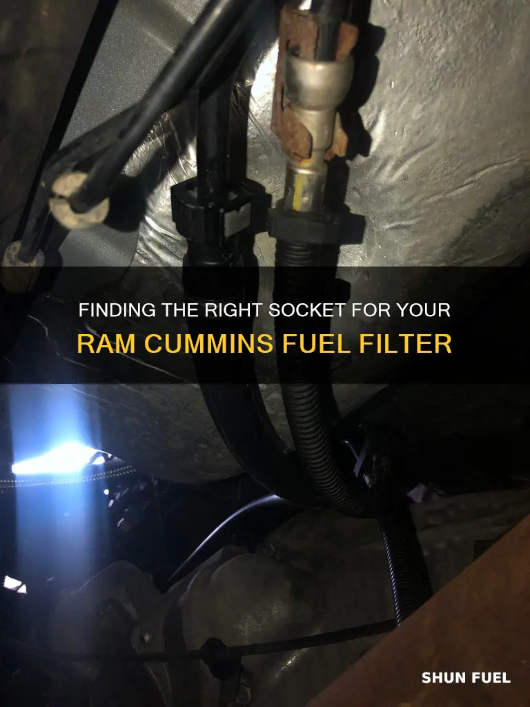 what size socket ram cummins fuel filter