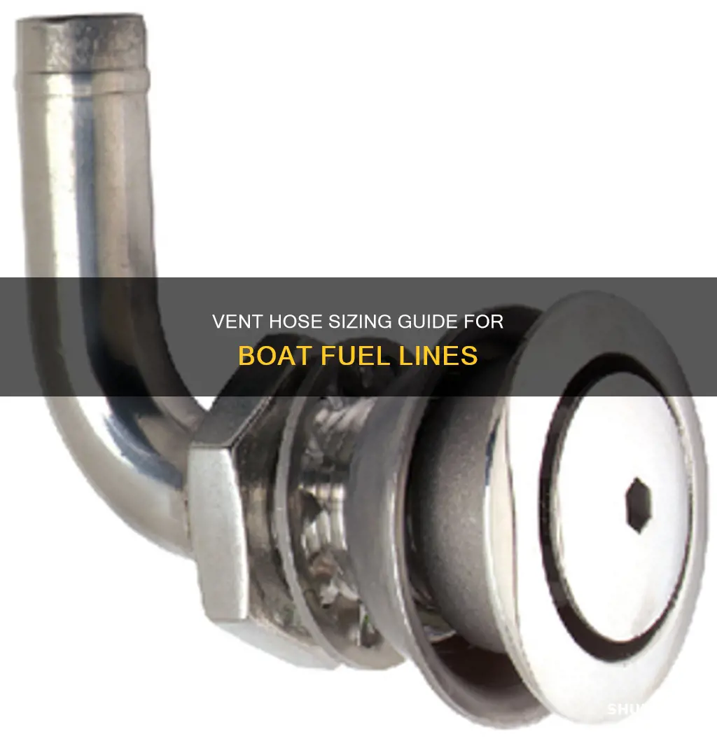 what size vent hose for boat fuel line