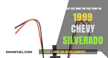Choosing the Right Wire Size for 1999 Chevy Silverado Fuel Pump