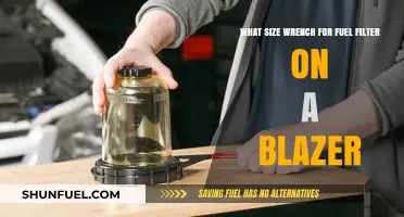 Wrench Size for Fuel Filter Replacement in Blazers