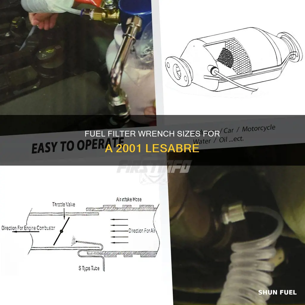 what size wrenches to do fuel filter 2001 lesabre