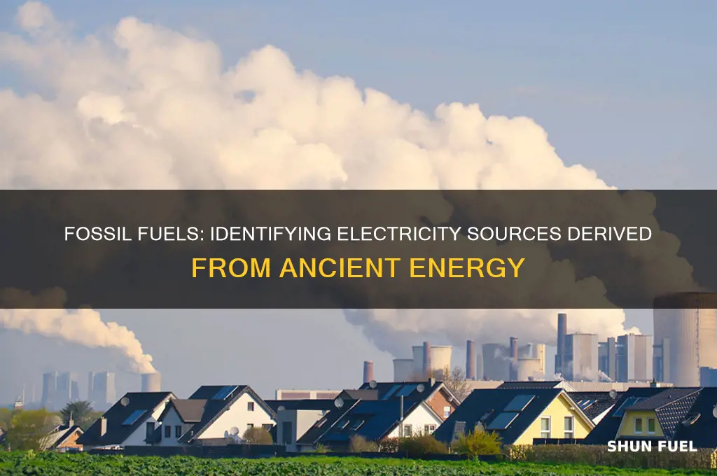 what sources of electricity are classified as fossil fuels