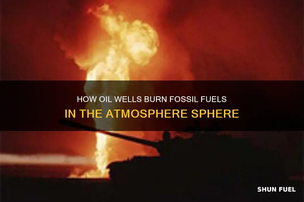 what sphere oil wells burn fossil fuels