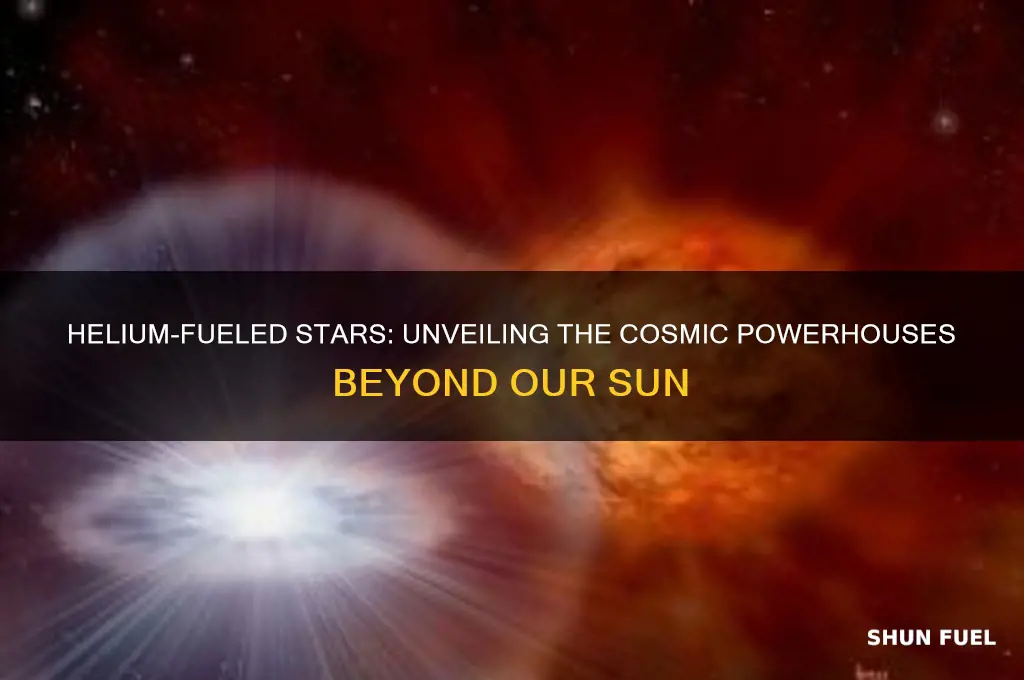 what star uses helium for fuel