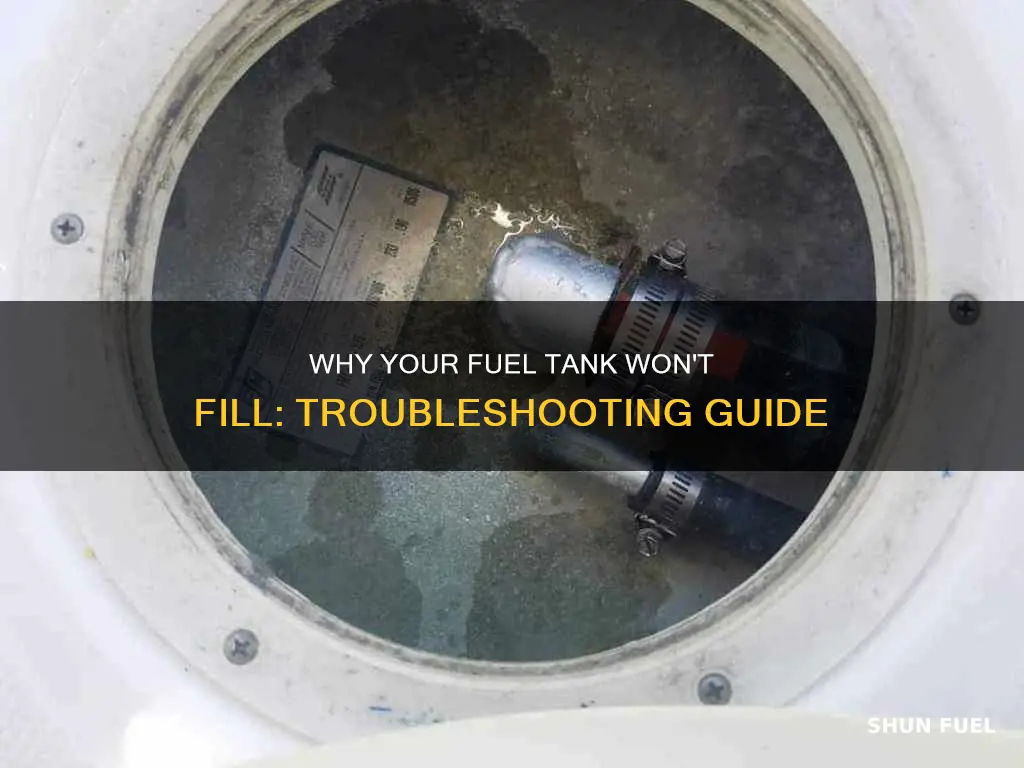 what stops a fuel tank from receiving fuel