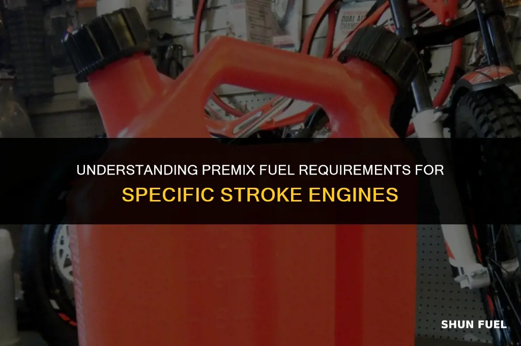what stroke needs premix fuel