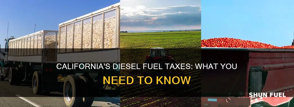 what taxes are paid on diesel fuel in california