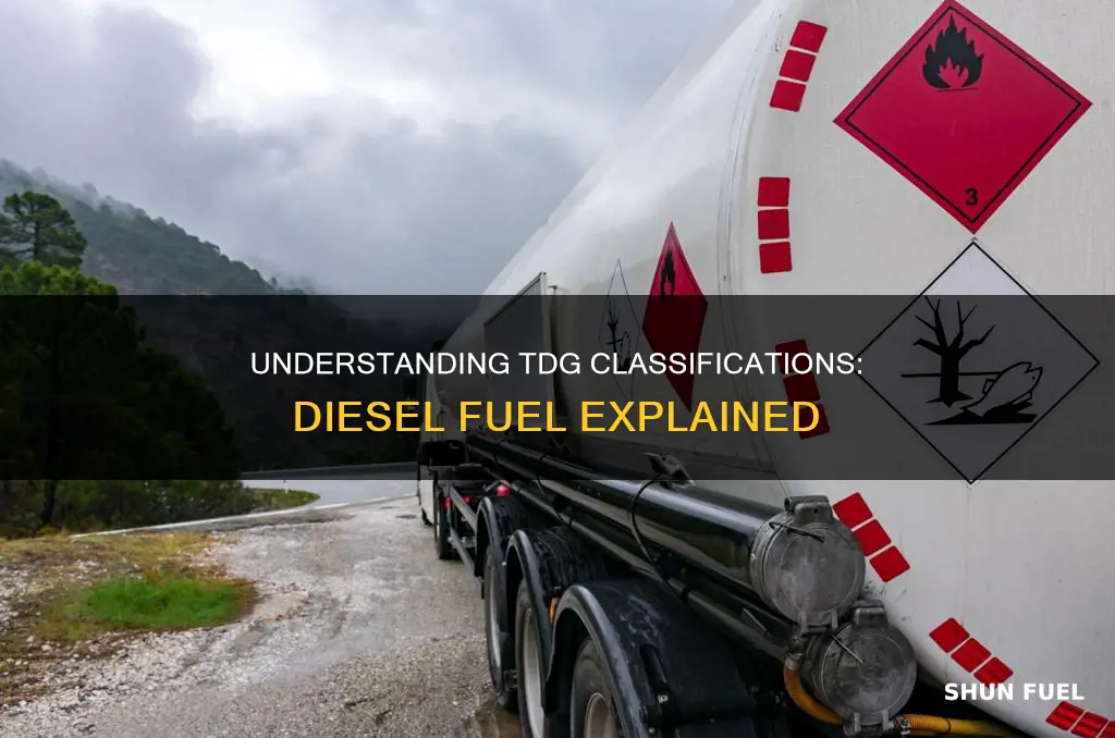 what tdg class is diesel fuel