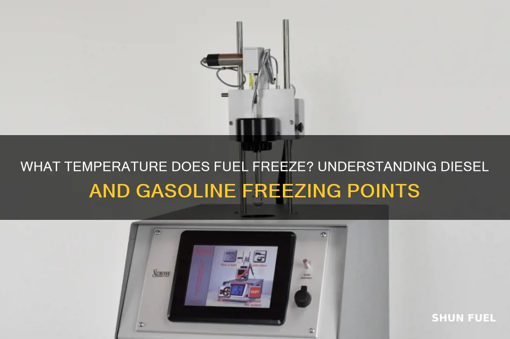 what temp does fuel freeze