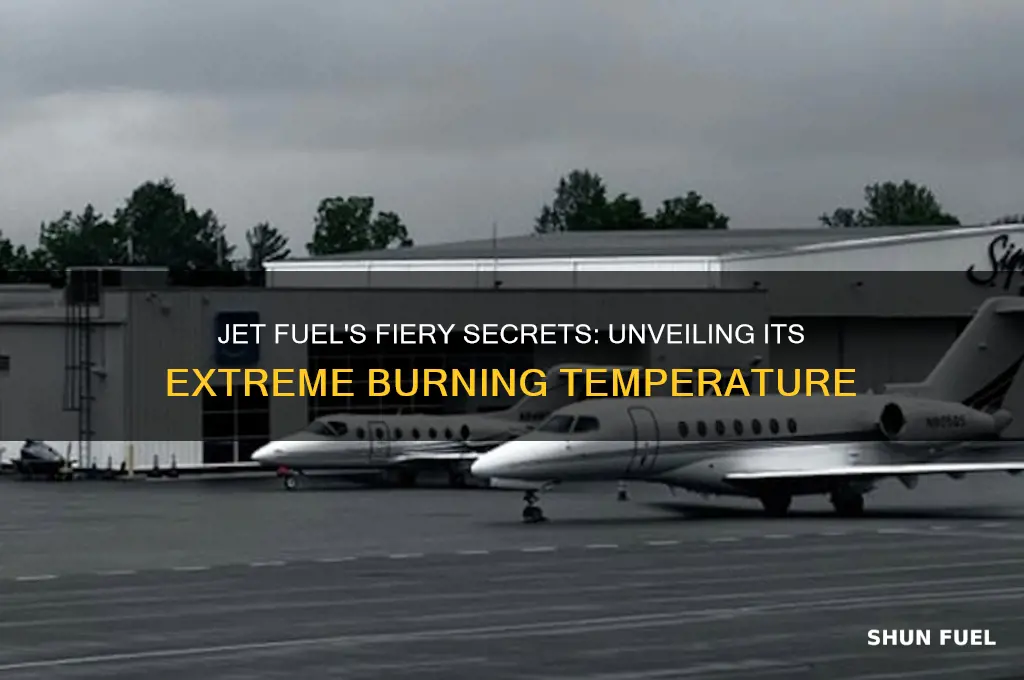 what temperature can jet fuel burn at
