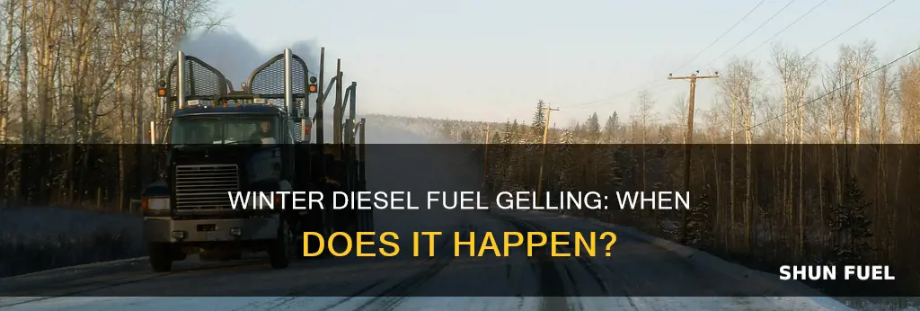 what temperature causes diesel fuel to gel