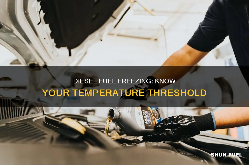 what temperature diesel fuel freeze
