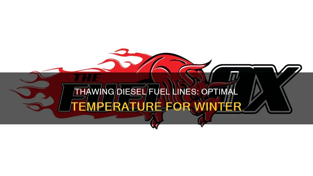 what temperature diesel fuel lines thaw