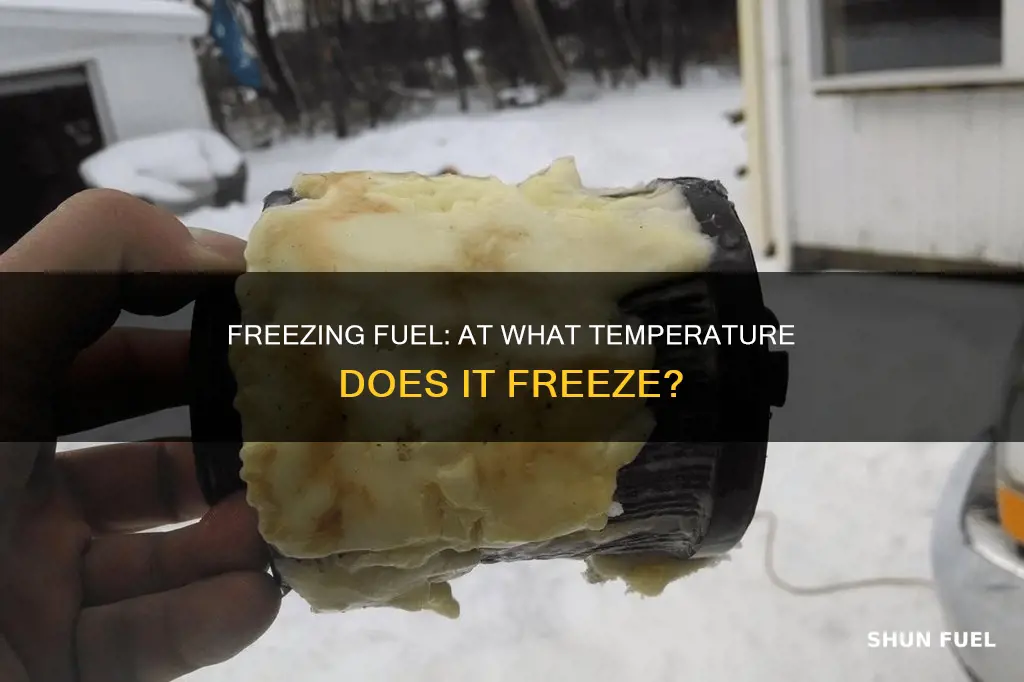what temperature does car fuel freeze