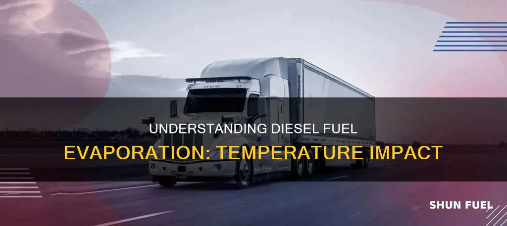 what temperature does diesel fuel evaporate