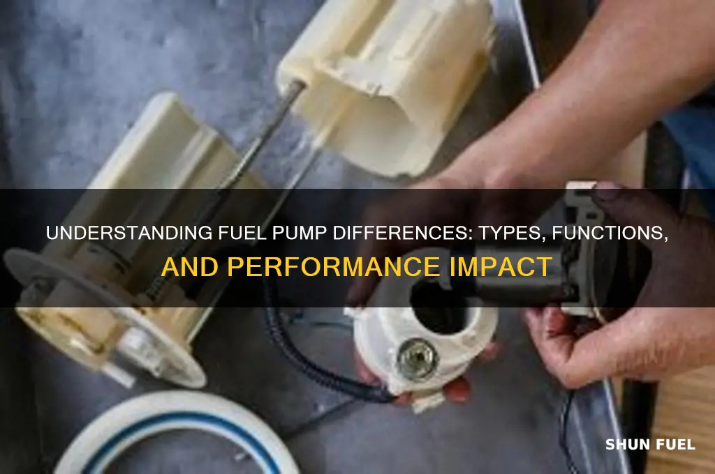what the difference on a fuel pump mean