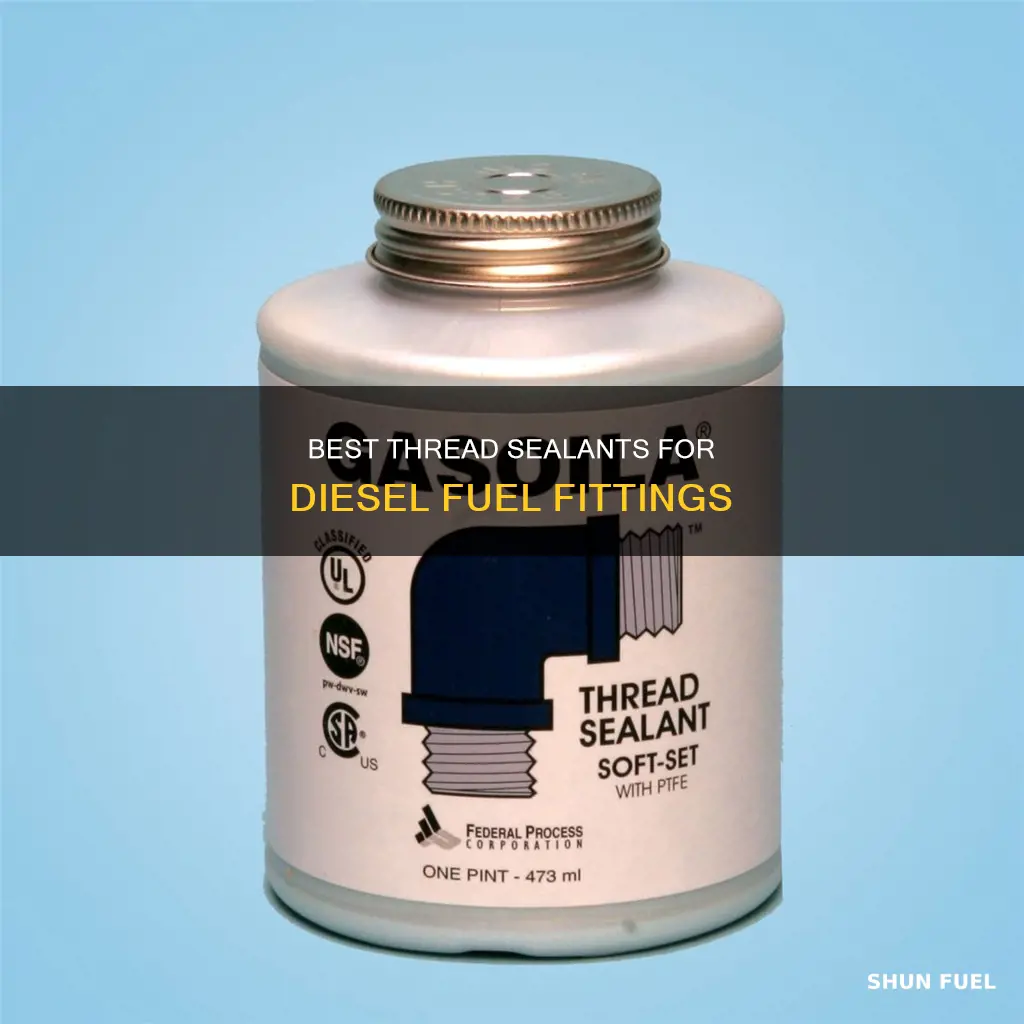 what thread sealant for diesel fuel fittings