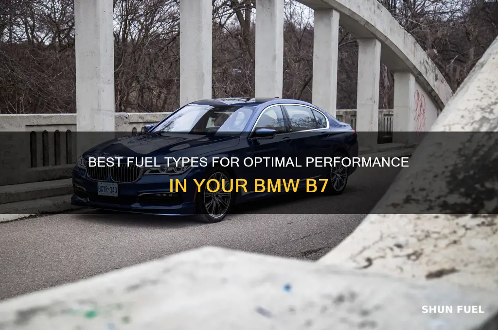 what tipe of fuel to use on bmw b7