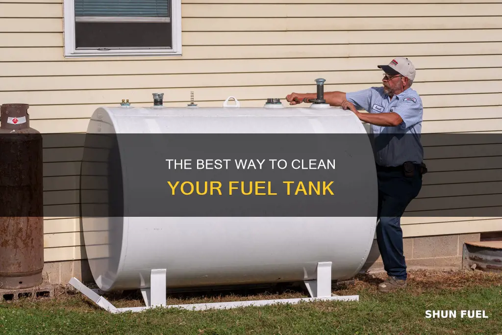 what to clean outside fuel tank with