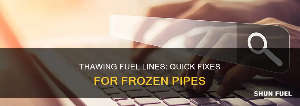 what to do about frozen fuel lines