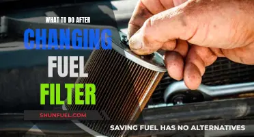 Fuel Filter Change: Post-Maintenance Checks and Precautions