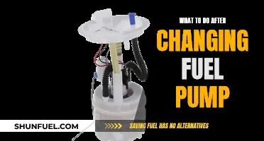 Fuel Pump Replacement: Post-Installation Checks and Maintenance