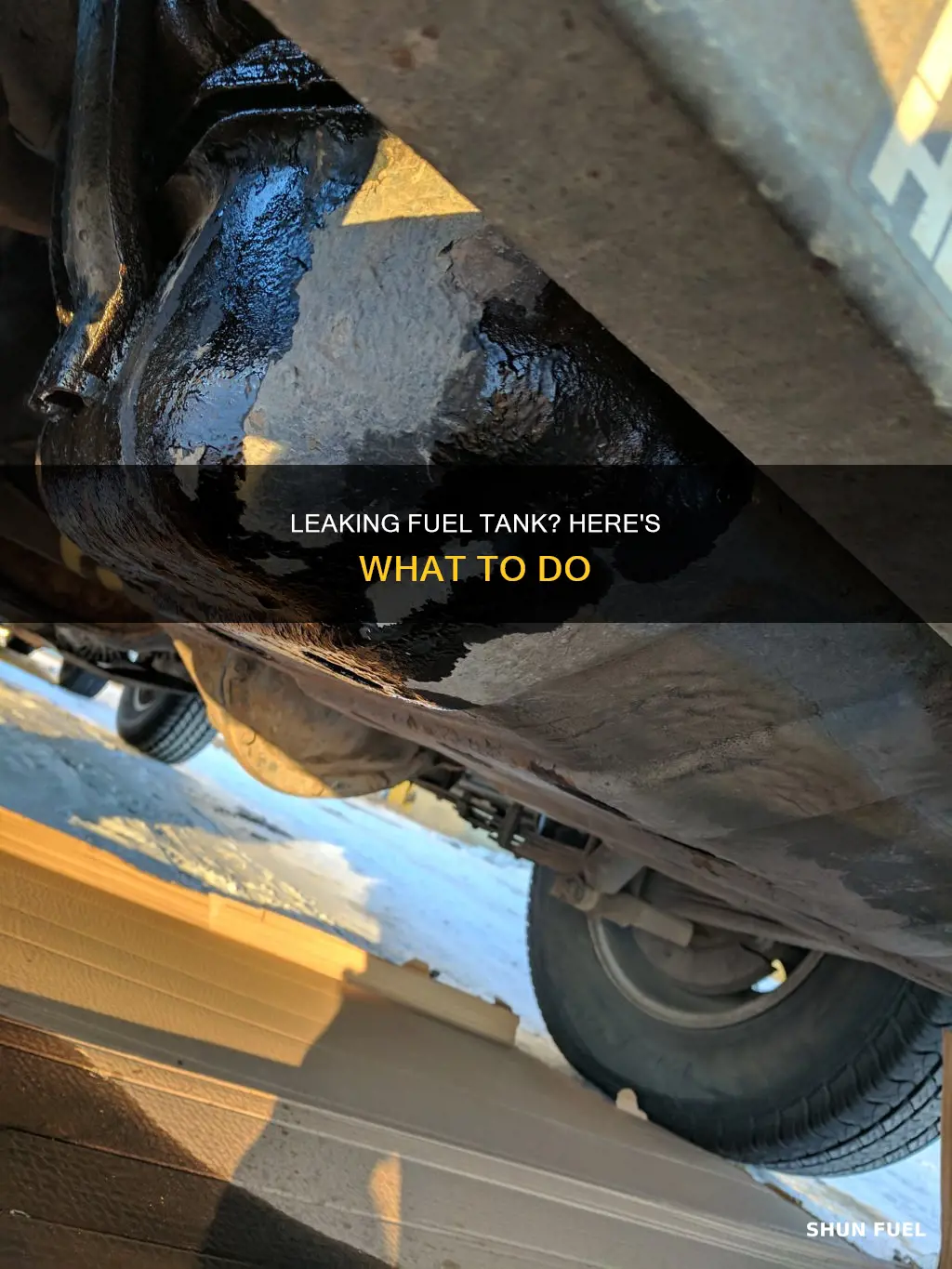 what to do fuel tank leaking