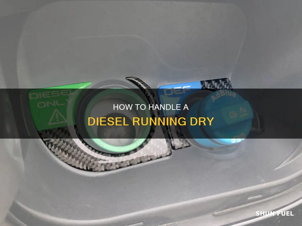 what to do if a diesel runs out of fuel