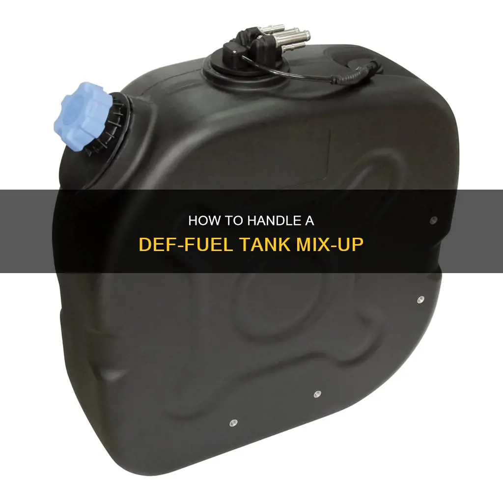 what to do if you put def in fuel tank