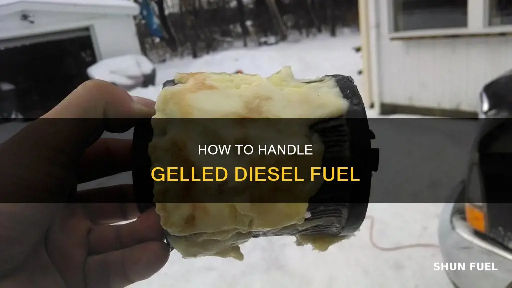 what to do with gelled diesel fuel