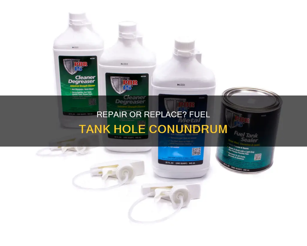 what to if car has hole in fuel tank