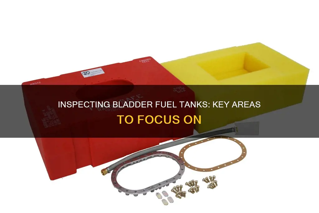 what to inspect for on a bladder type fuel tank