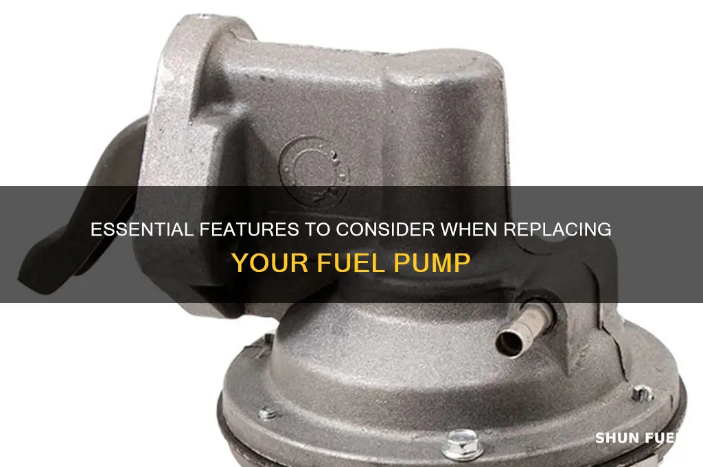 what to look for in fuel pump replacement