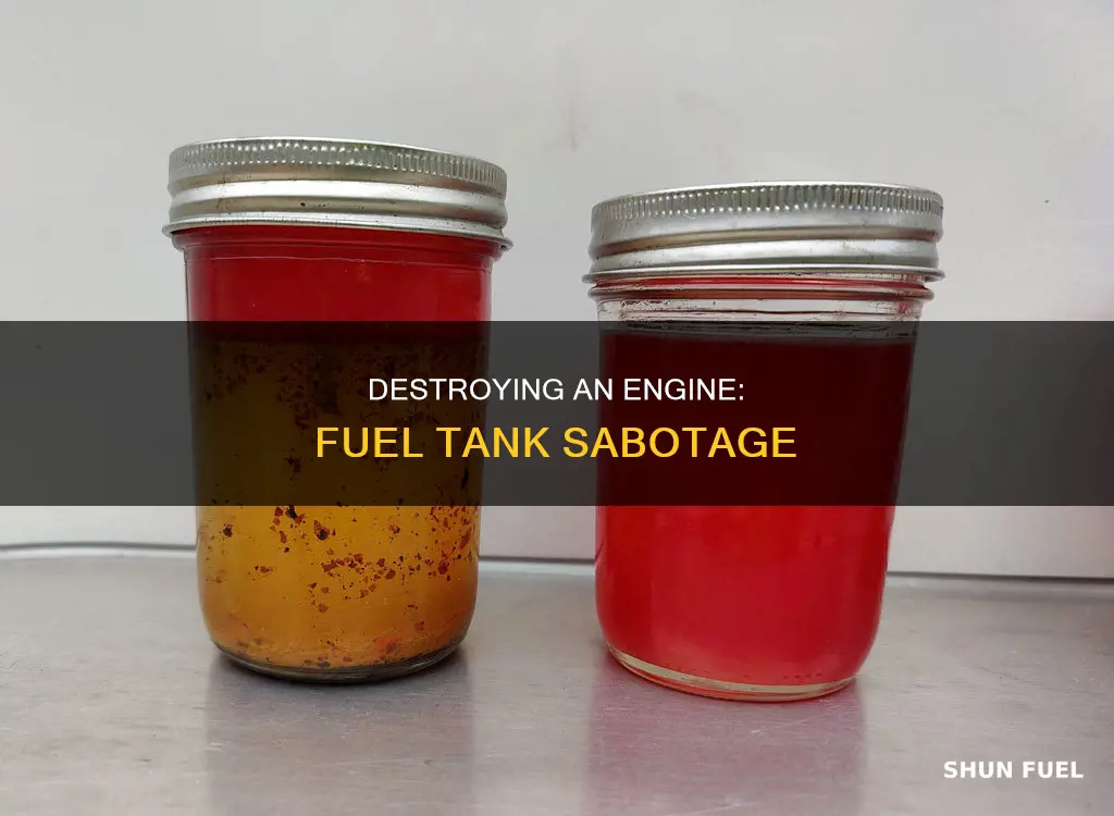 what to put in fuel tank to ruin engine