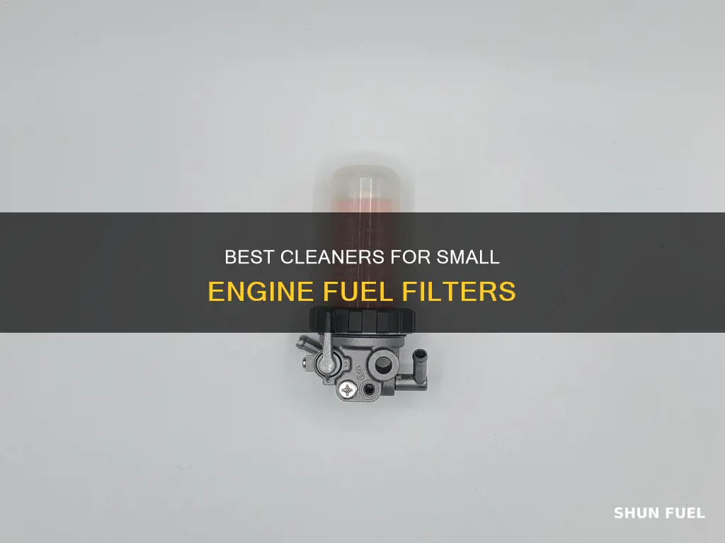 what to use to clean small engine fuel filter