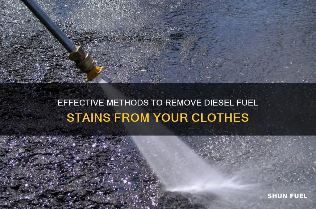 what to use to get diesel fuel out of clothes