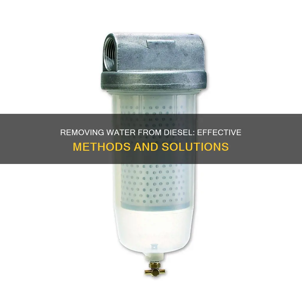 what to use to get water out of diesel fuel