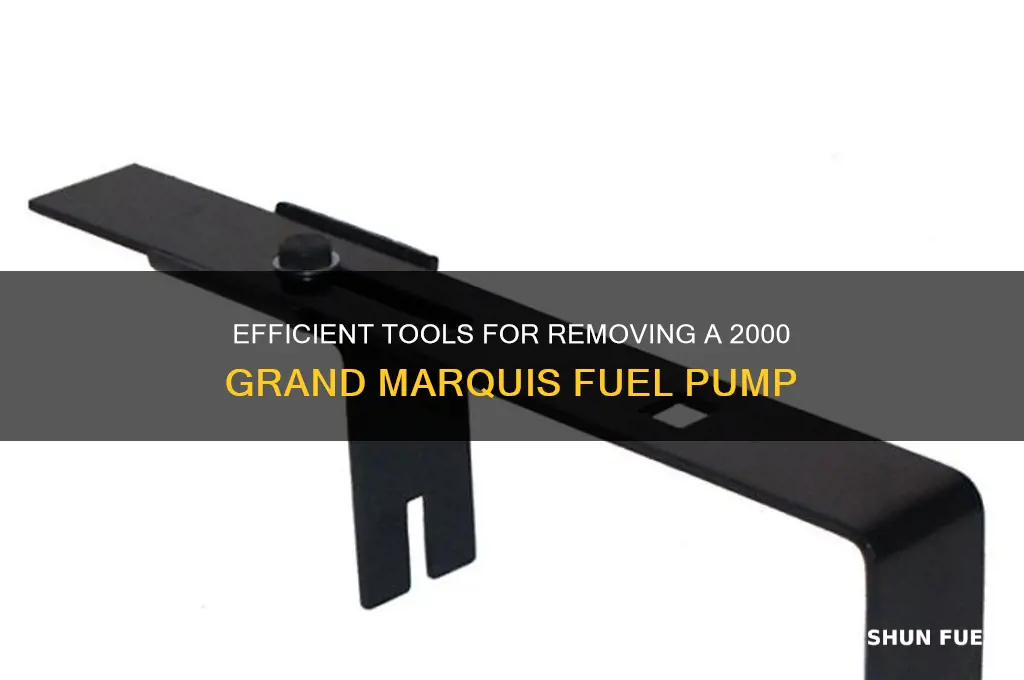 what tools to remove 2000 grand marquis fuel pump