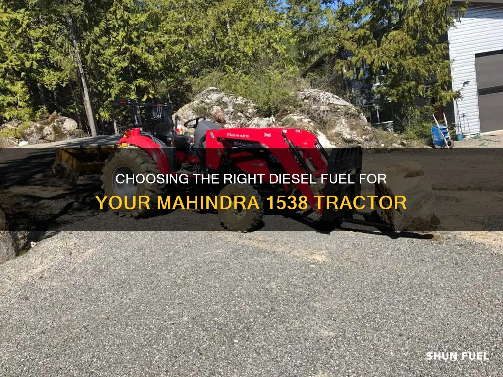 what type diesel fuel mahindra 1538