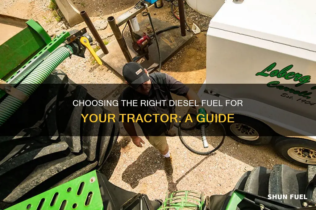 what type of diesel fuel to use in tractor