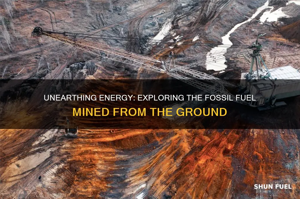 what type of fossil fuel is mined from the ground
