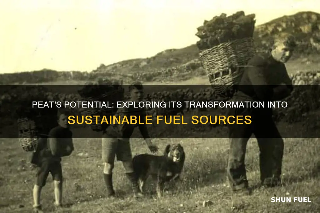 what type of fuel can peat become