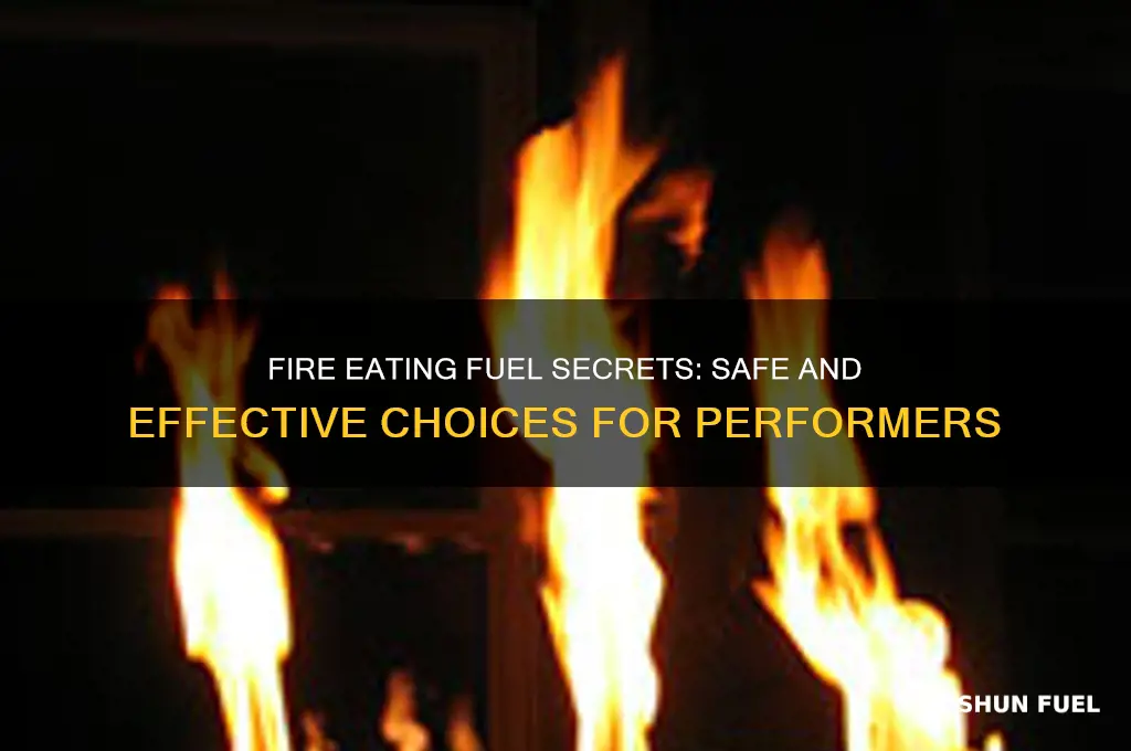 what type of fuel do fire eaters use