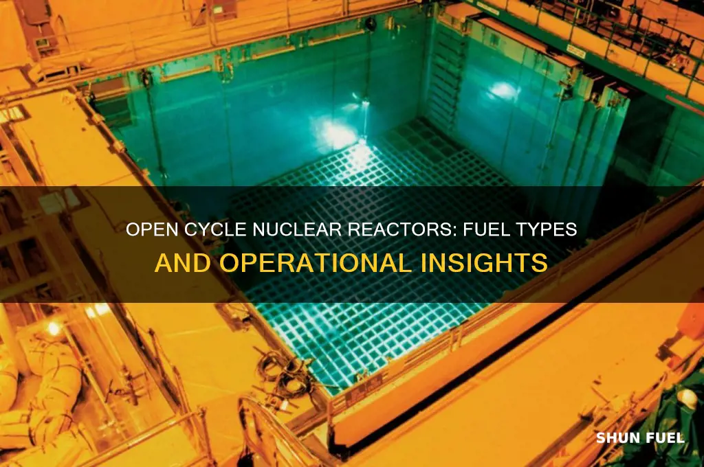 what type of fuel do open cycle nuclear reactors use