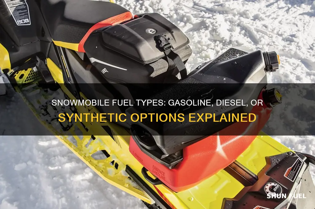what type of fuel do snowmobiles used