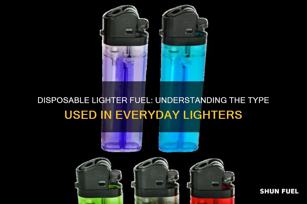 what type of fuel does a disposable lighter use
