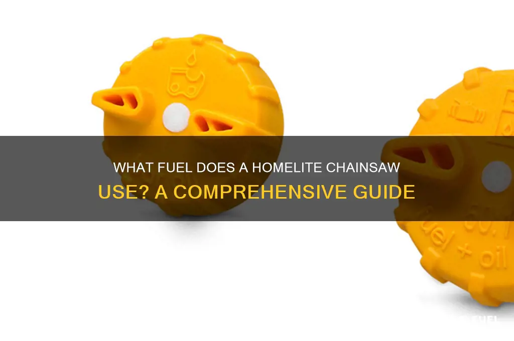 what type of fuel does a homelite chainsaw use