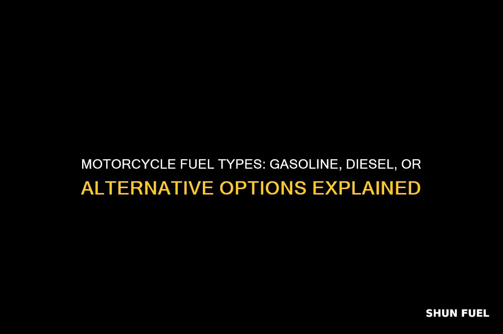 what type of fuel does a motor cycle use