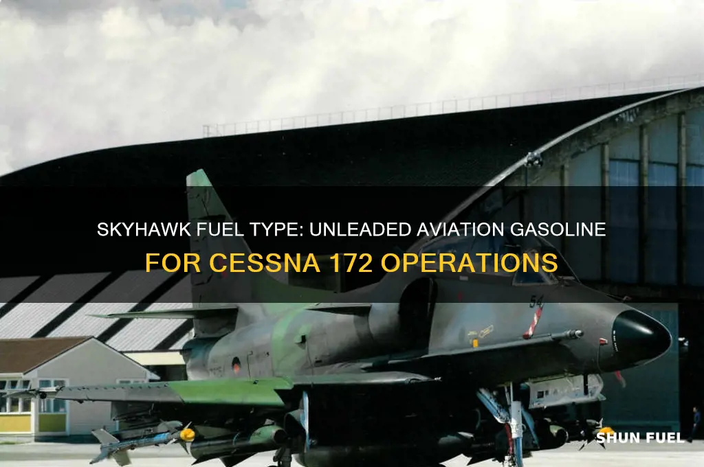 what type of fuel does a skyhawk use